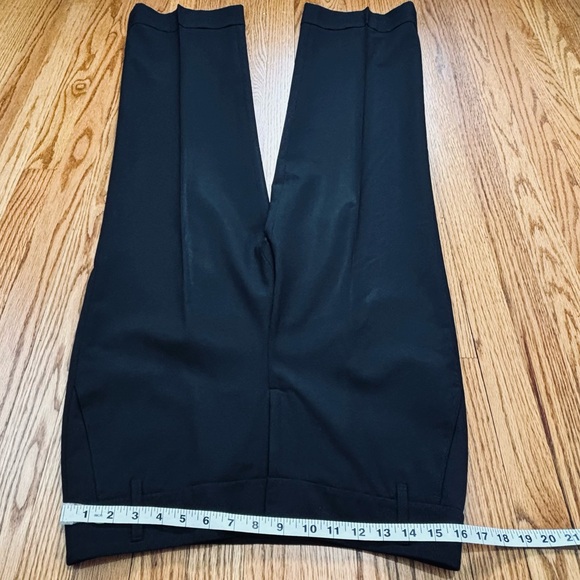 Ann Taylor LOFT Black Wool Blend High Rise Wide Leg Cuffed Hem Dress Pants Sz 6 - Picture 8 of 15